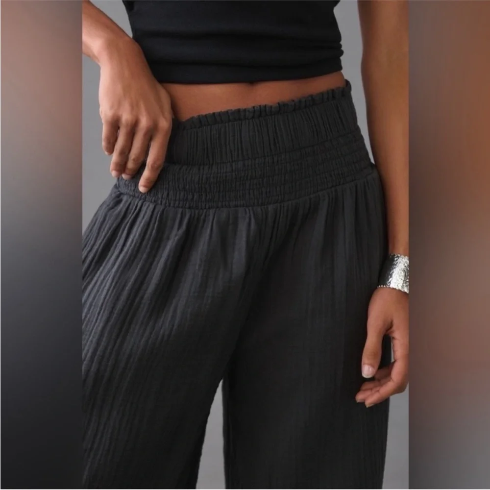 Anthropologie Wide-Leg Gauze Pants - Picture 4 of 16